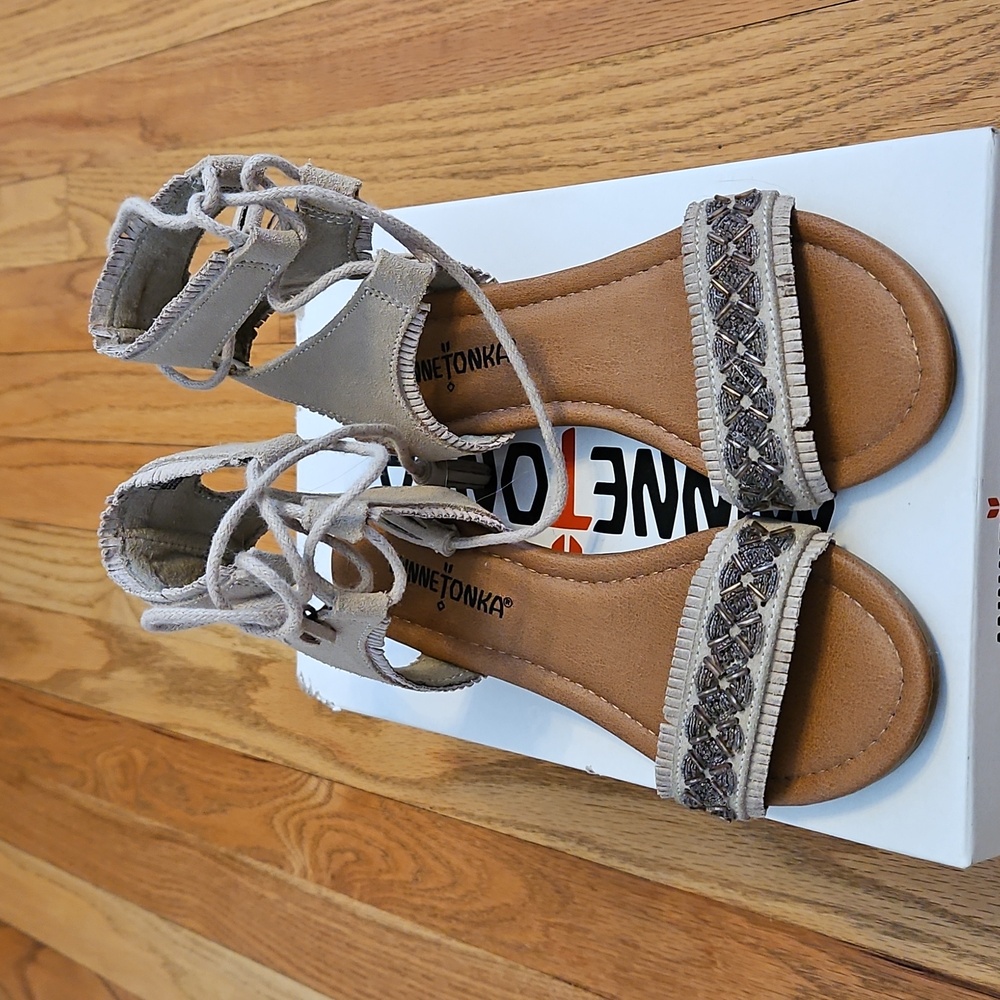 Lace up sandals